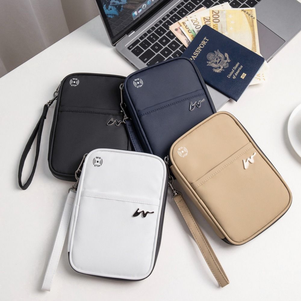 Travel Accessories Organizer Case - Estuche portátil de poliéster para tarjetas,