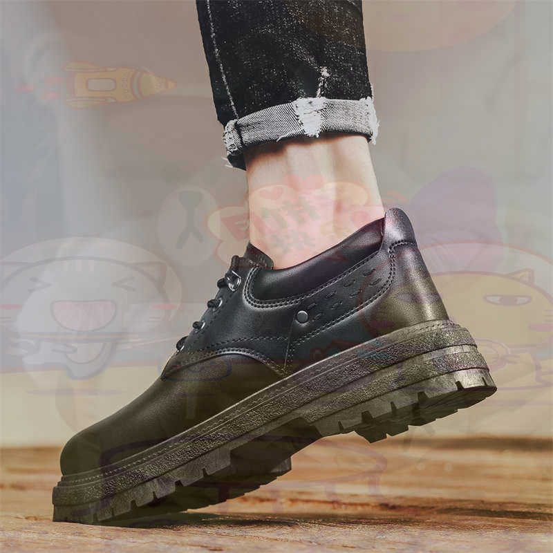 Travel Accessories For Young Men - Zapatillas deportivas de cuero Natural oscuro