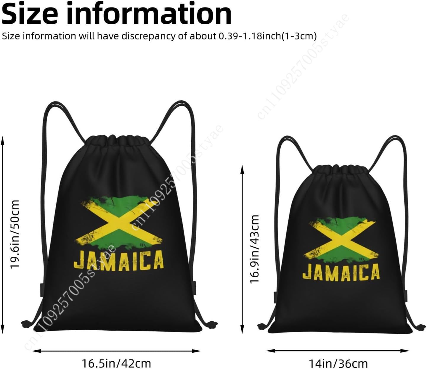 Bolsa con cordón con bandera d - Travel Accessories For Jamaica reseña y precio