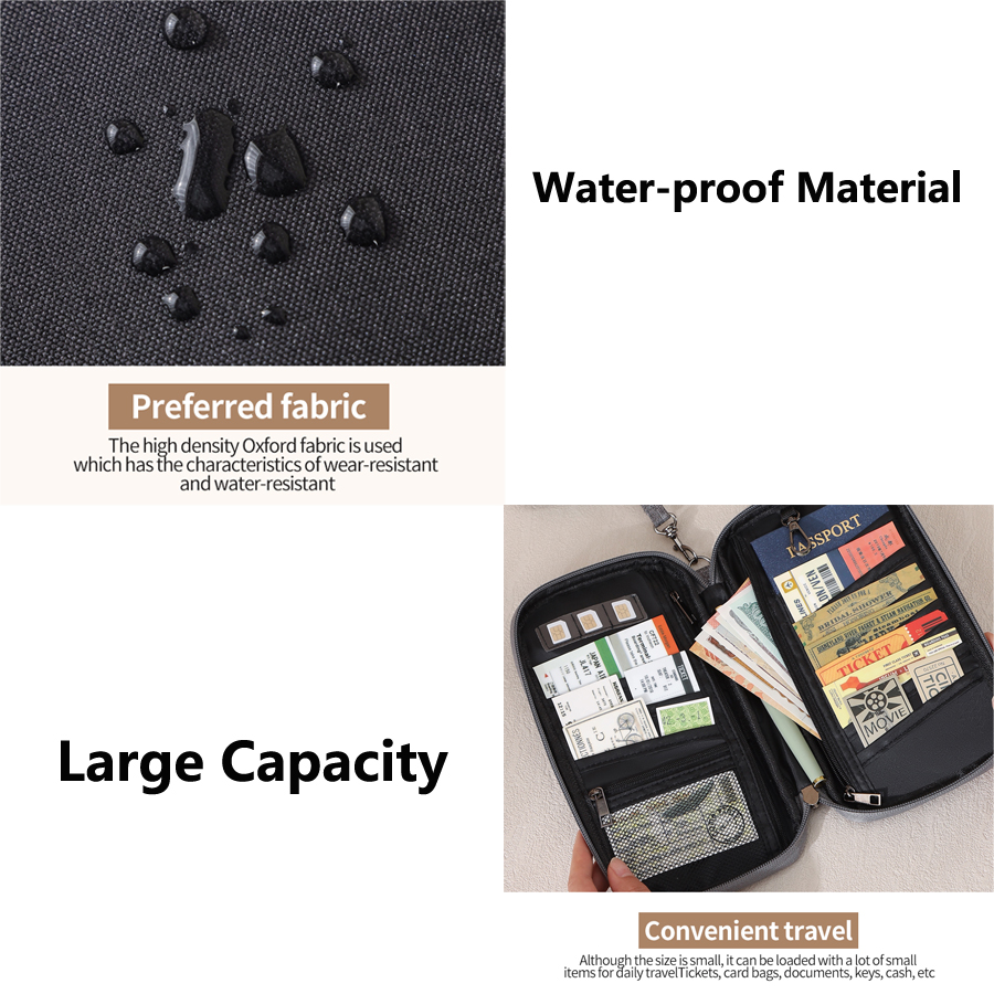 Cartera para pasaporte con blo - Travel Accessories Organizer Case reseña y precio