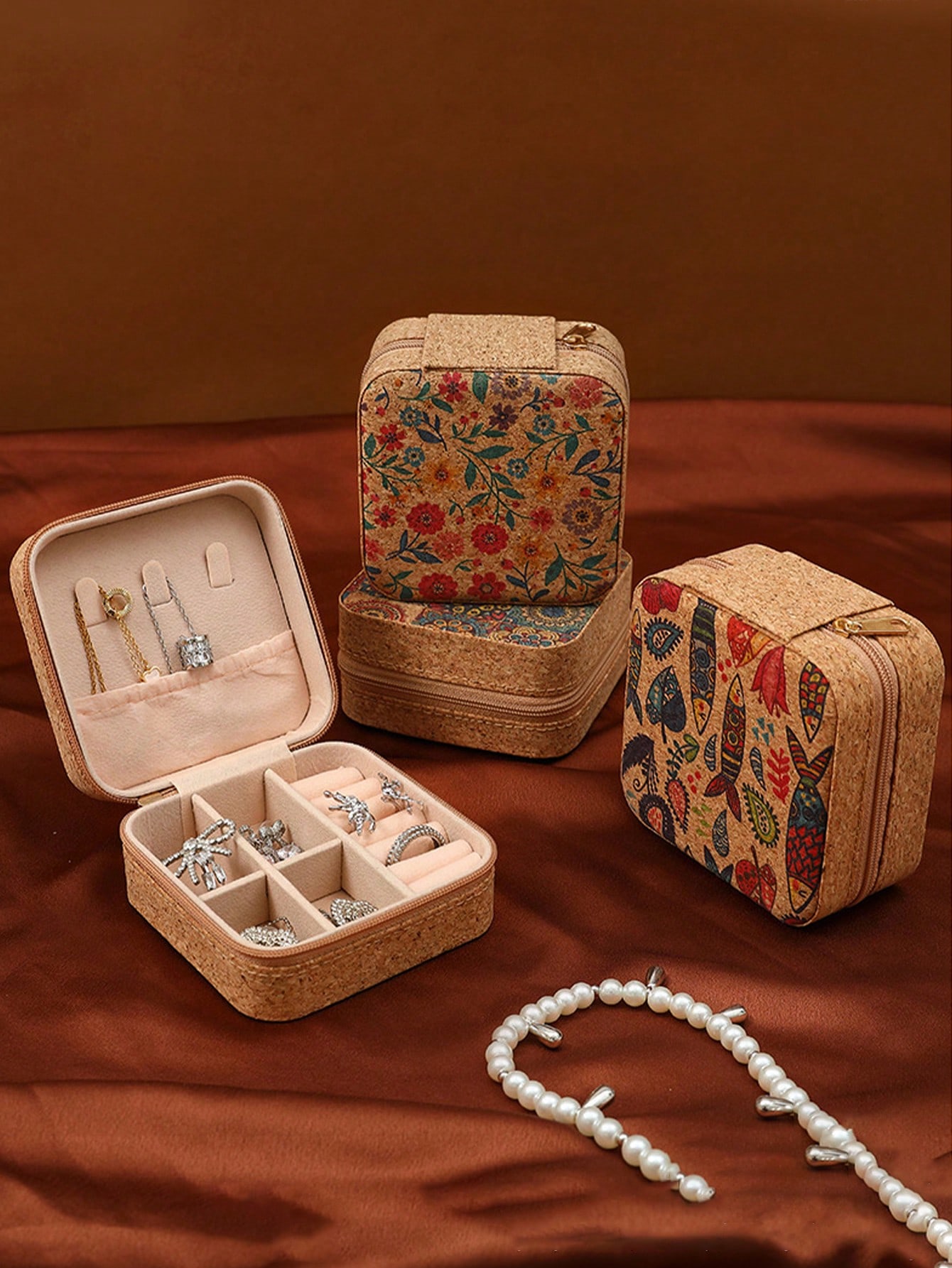 Estuche para joyas cuadrado co - Travel Accessories Jewelry reseña y precio